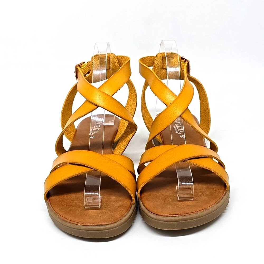 Patrizia by Spring Step ANGHAL Golden Tan Strappy Sandals Women's Size US 9.5 - Picture 3 of 12